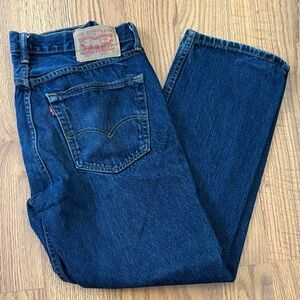 505 Levi's Men's Blue Straight Jeans W33 L29